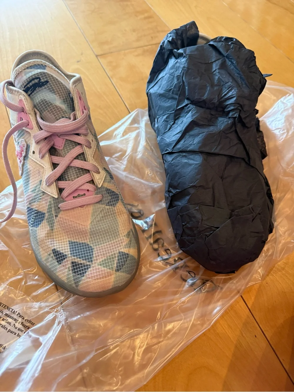 Nike Girls Pastel Pink & Blue Patterned Sneakers